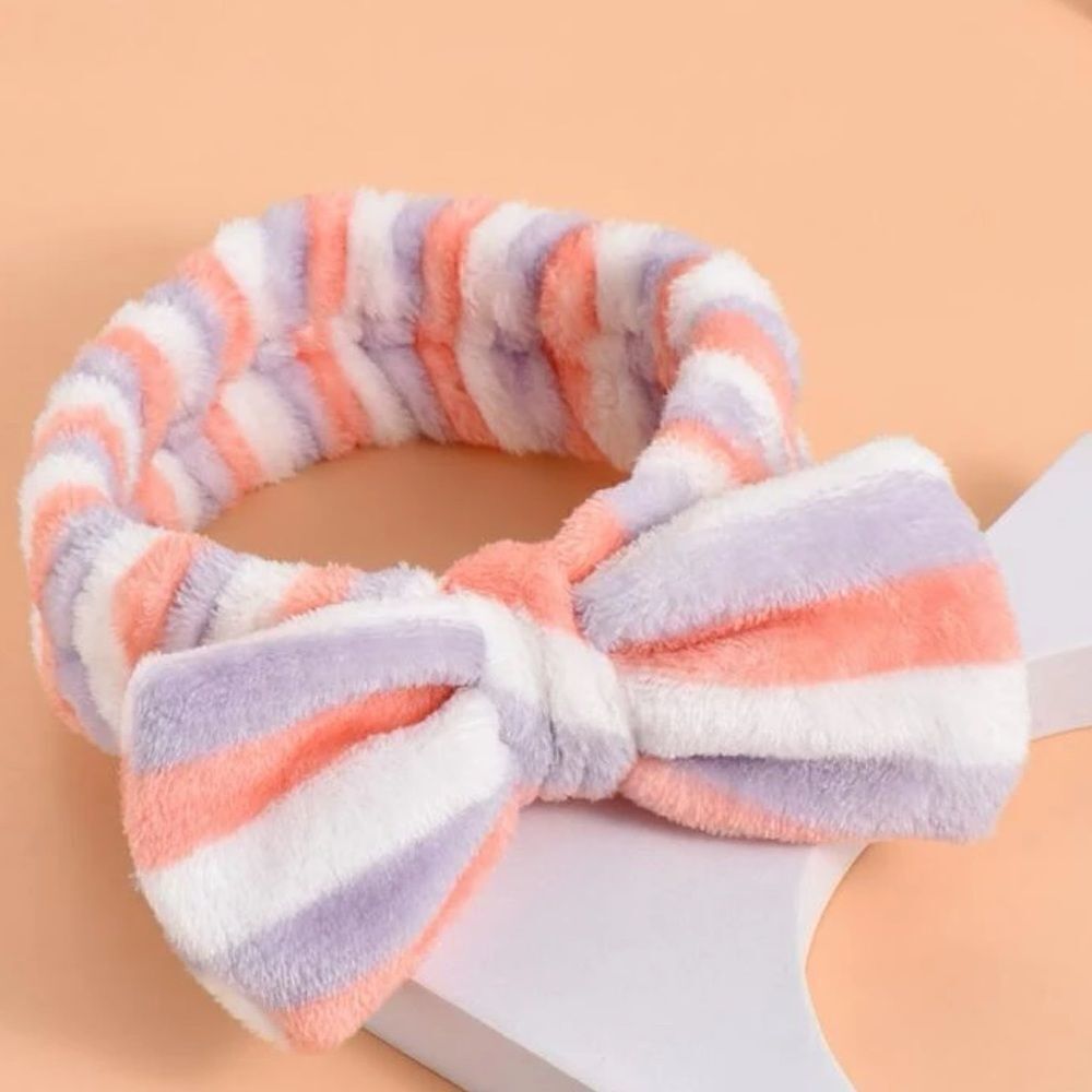 5 for $25 SPA PLUSH BOWHEADBAND - Picture 1 of 5